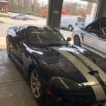 Dodge Viper in repair shop